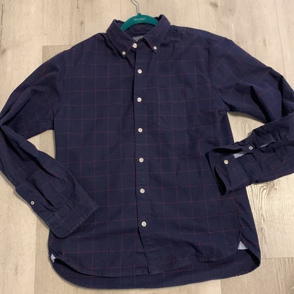 Bonobos Size M Slim Fit Navy/red Plaid windowpane - Picture 4 of 14